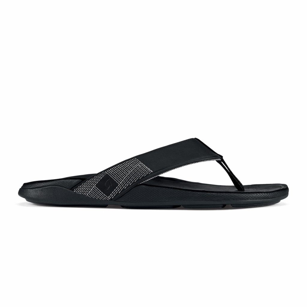 Sandalias Olukai Tuahine - Chanclas Hombre Negros 20354-608